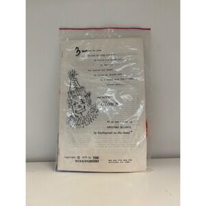 The Woolworkers Clown Needlepoint Kit Christmas‎ Delights 1979 Vintage  unused
